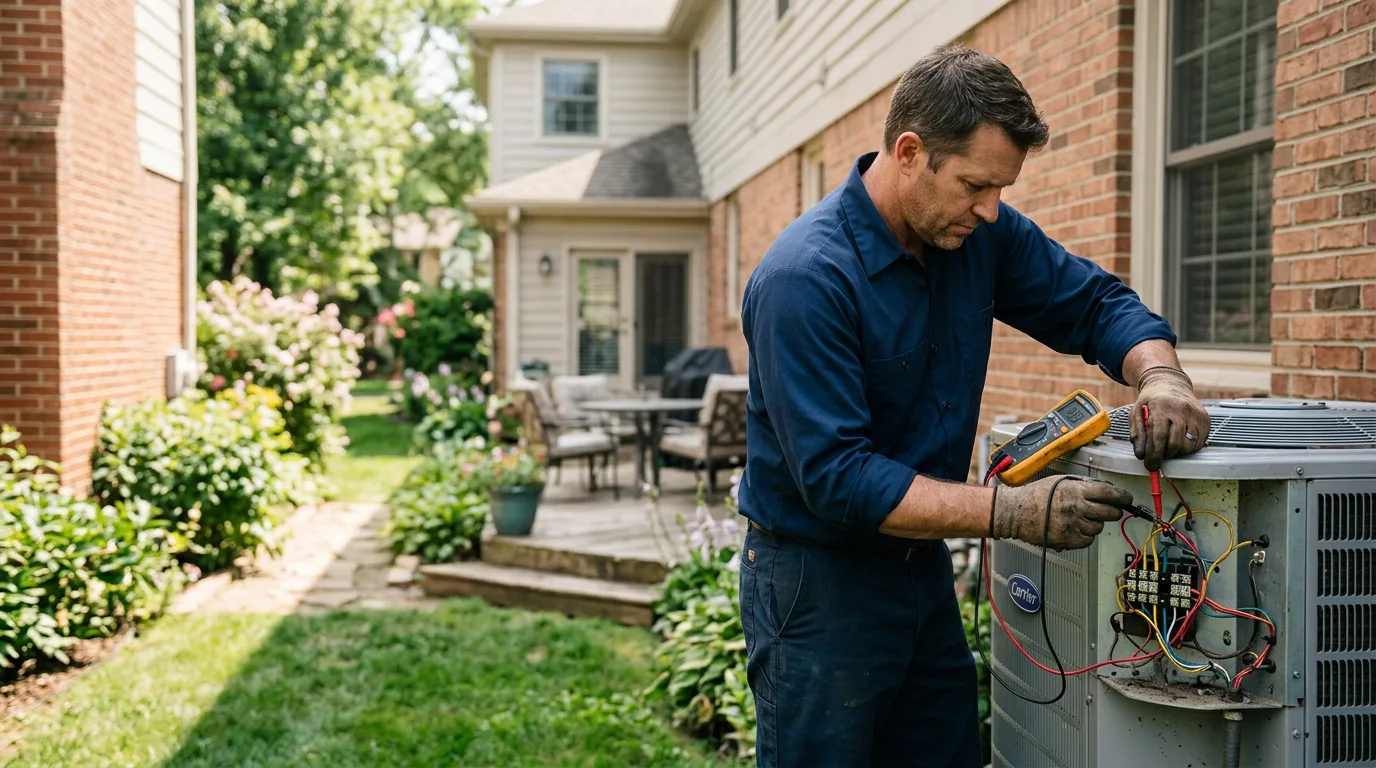 HVAC technician working near Ames, NE
